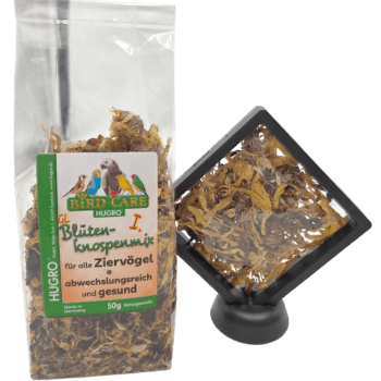 Der BirdCare Blütenknospenmix 1 für Ziervögel.