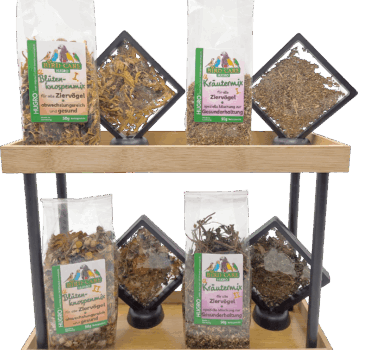 Das BirdCare Kräuter- und Blütenmix-Set Das BirdCare Kräuter- und Blütenmix-Set