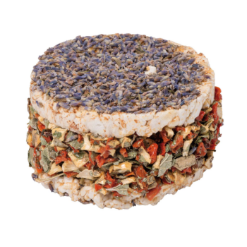 Burger Lavendel und Gemüse