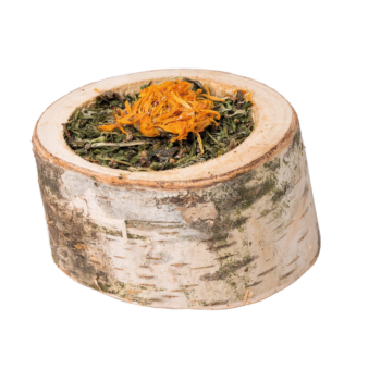 Knabberpizza Kräuter und Blüten