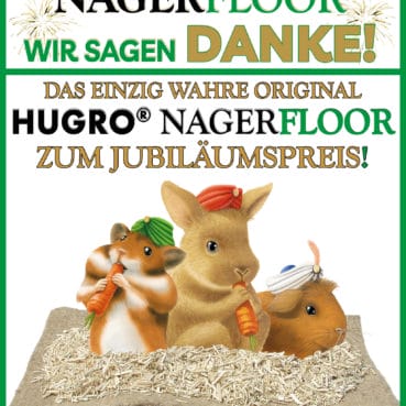 Plakat 25 Jahre DIN A4 Wir feiern 25 Jahre Nagerfloor