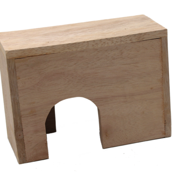 Reptilien 8 Sulawesi Hütte 'S' , 22x10x16cm, aus Durianholz