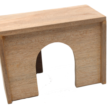 Reptilien 7 Sulawesi Hütte 'M', 25x13x18cm, aus Durianholz