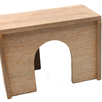 Sulawesi Hütte 'M', 25x13x18cm, aus Durianholz
