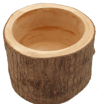 Bali Cup, Futternapf aus Mahagoni, Innen Ø 15cm