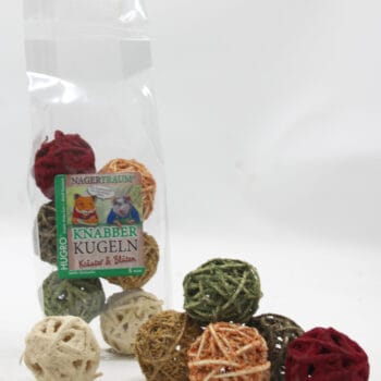 Knabber-Kugeln aus Rattan